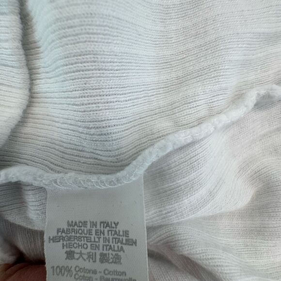 Brandy Melville White Ribbed Long Sleeve Top - Picture 4 of 5